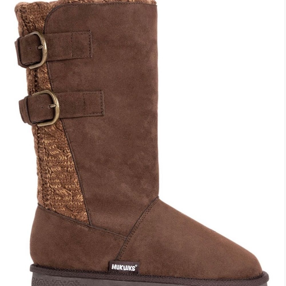 Muk Luk Brown buckle boot - Picture 3 of 4